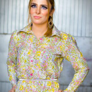 Petal Haze Georgette Dress